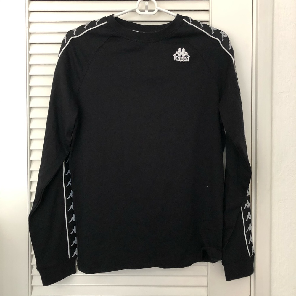 Kappa logo black long sleeve NWT